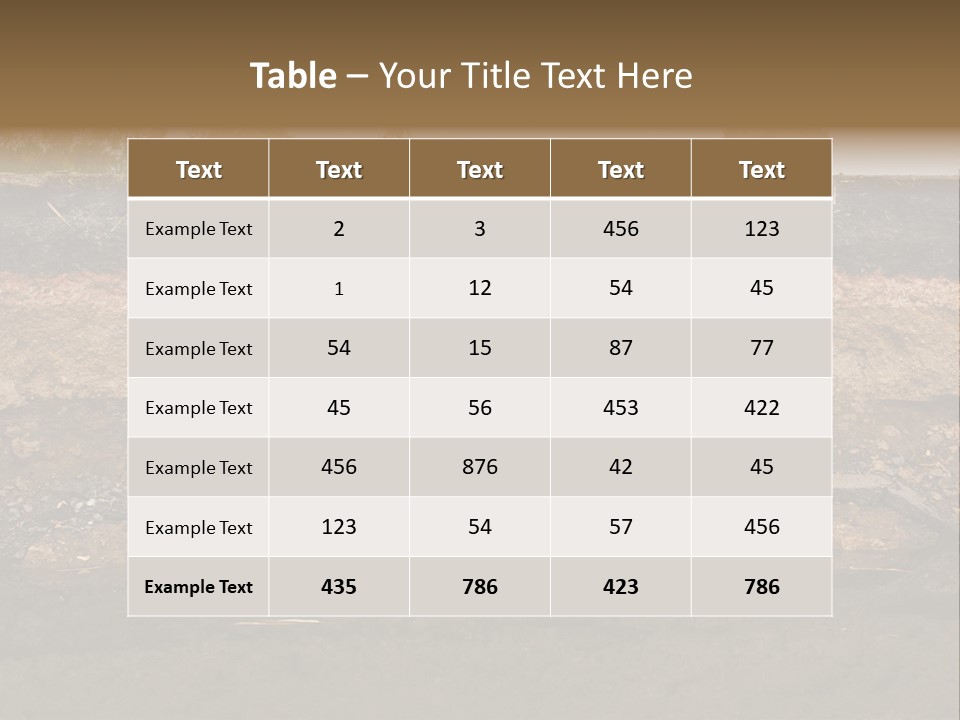 Nobody Pattern Natural PowerPoint Template