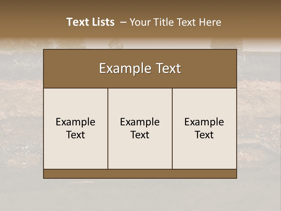 Nobody Pattern Natural PowerPoint Template