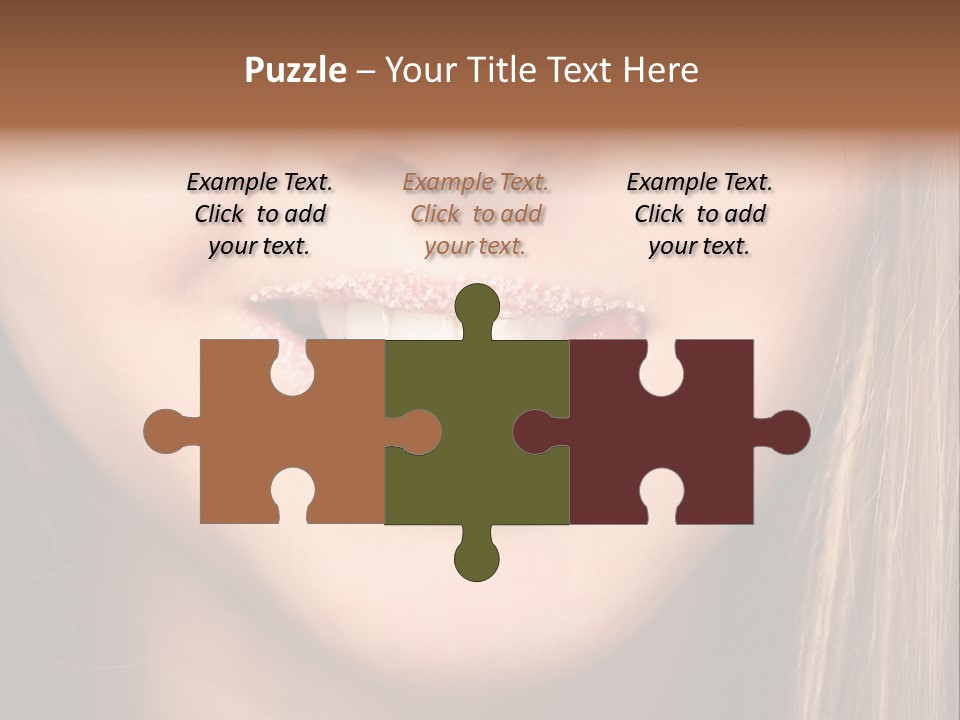 Sensual Girl Delicious PowerPoint Template