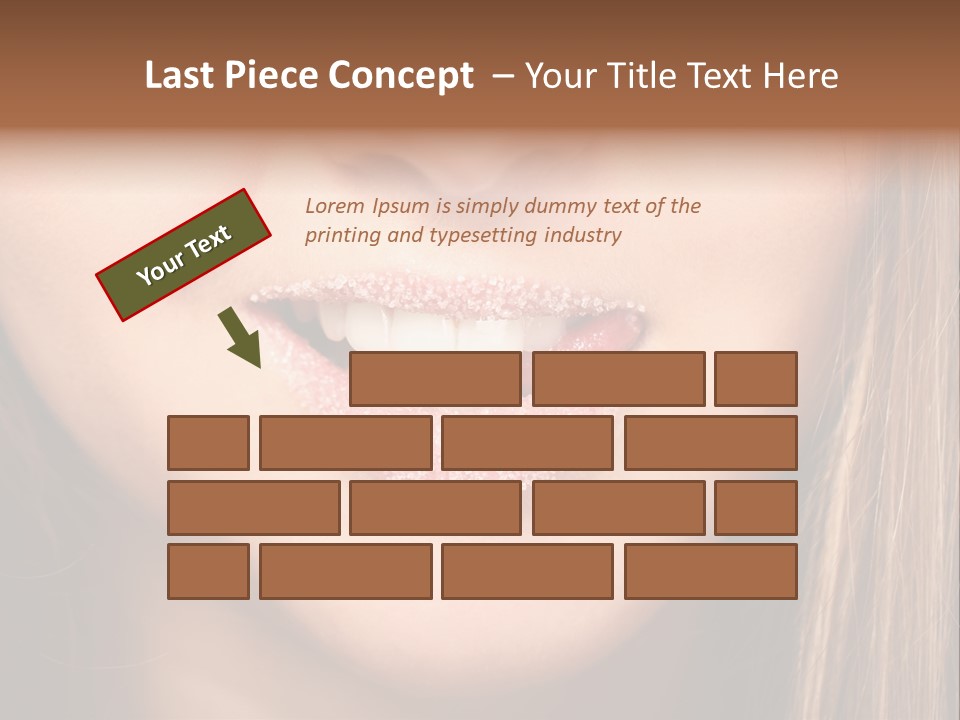 Sensual Girl Delicious PowerPoint Template