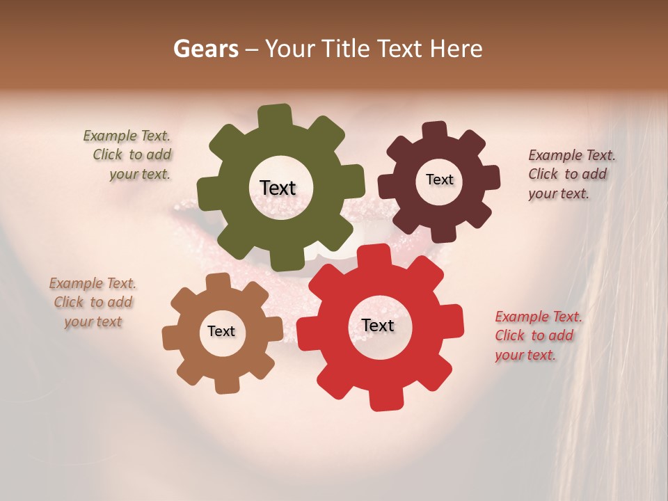 Sensual Girl Delicious PowerPoint Template