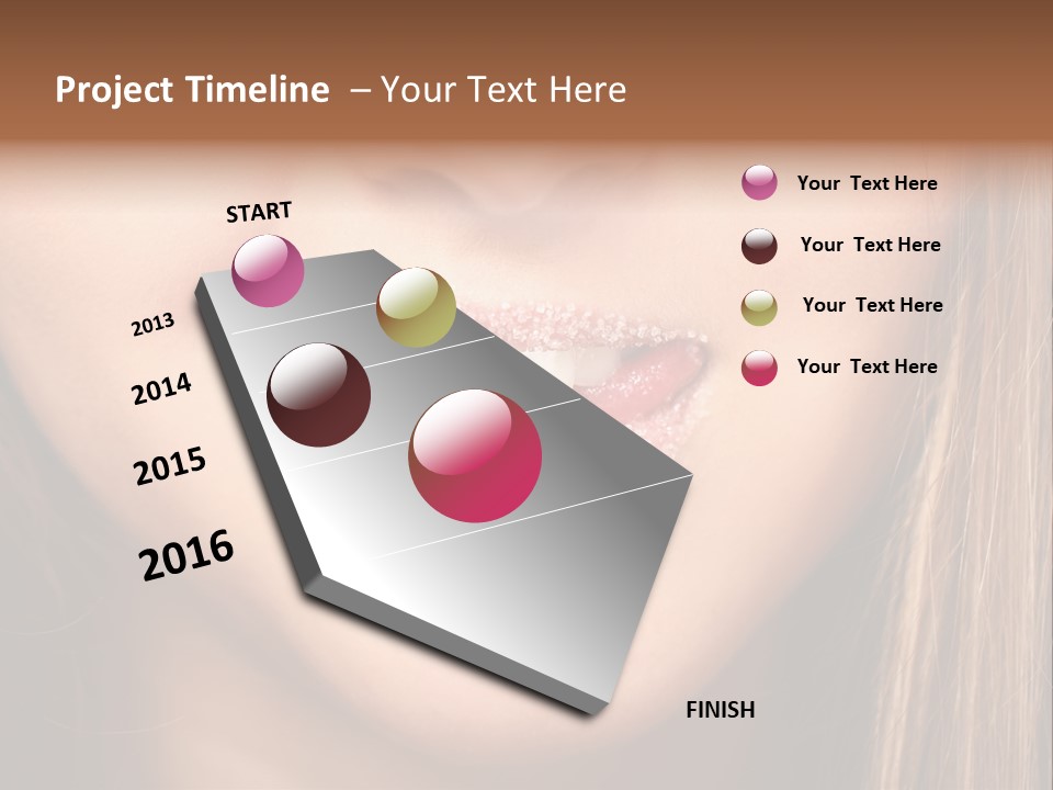 Sensual Girl Delicious PowerPoint Template