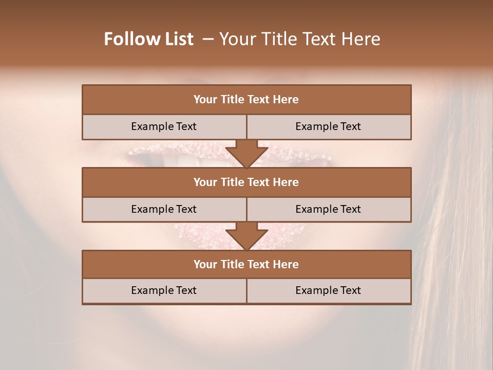 Sensual Girl Delicious PowerPoint Template