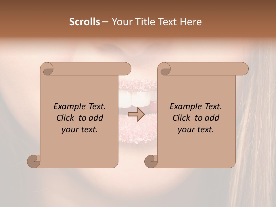 Sensual Girl Delicious PowerPoint Template
