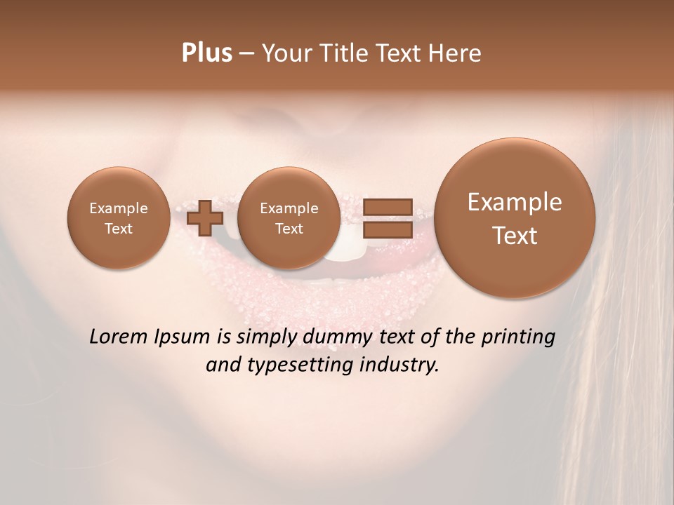 Sensual Girl Delicious PowerPoint Template
