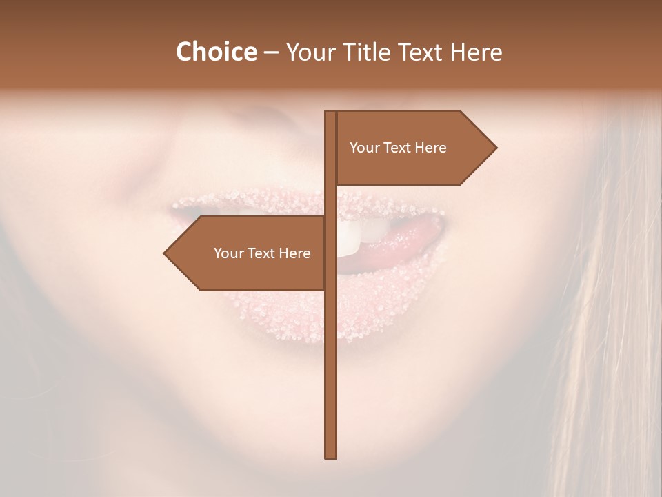 Sensual Girl Delicious PowerPoint Template