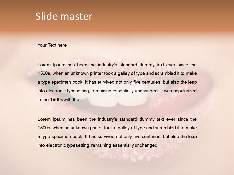 Young Glamour Model PowerPoint Template
