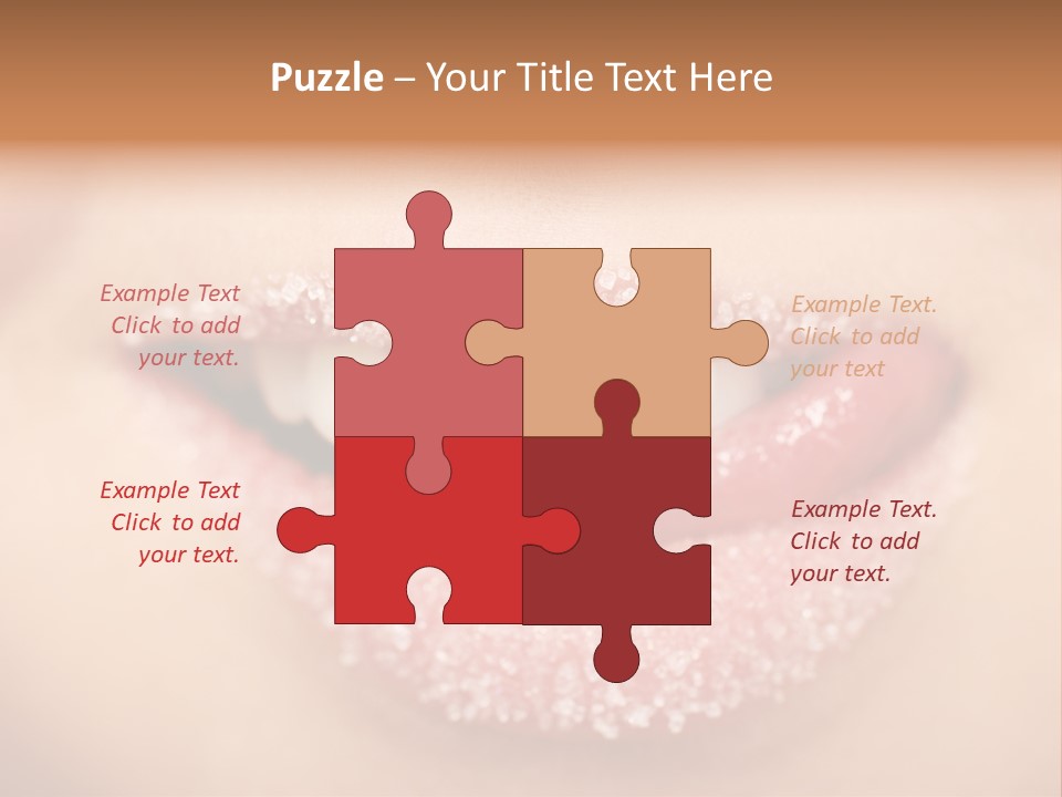 Young Glamour Model PowerPoint Template