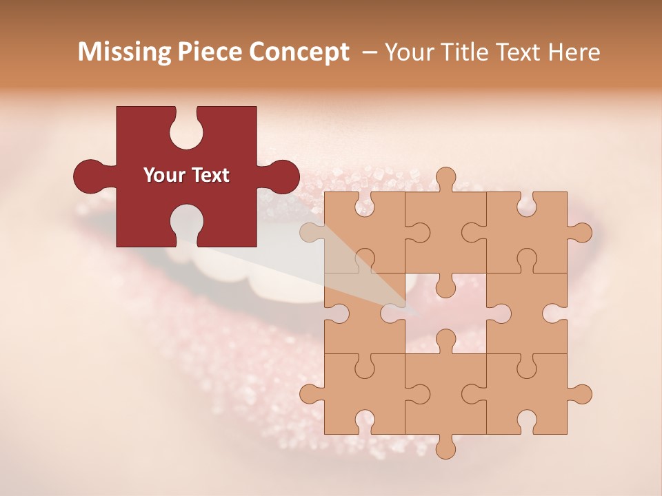 Young Glamour Model PowerPoint Template