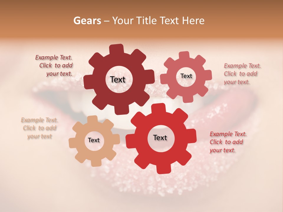 Young Glamour Model PowerPoint Template