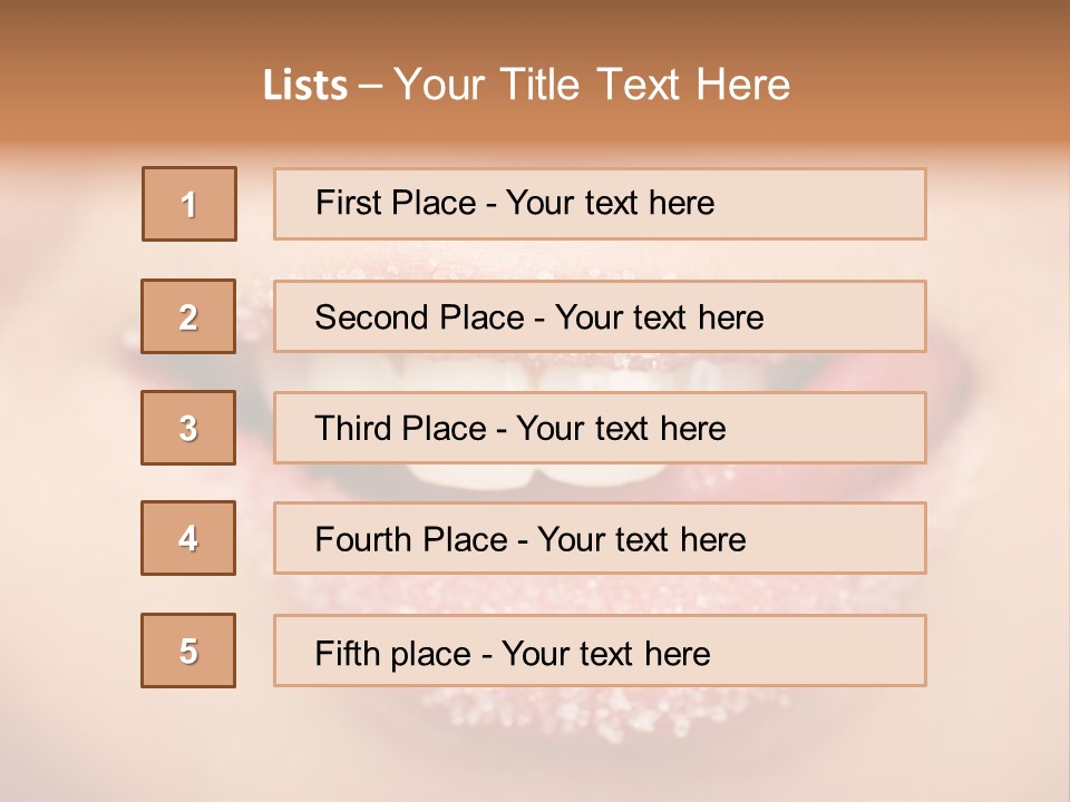 Young Glamour Model PowerPoint Template