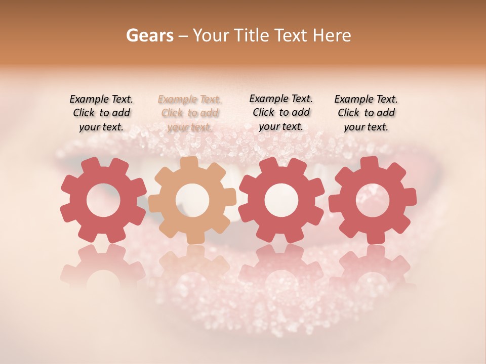 Young Glamour Model PowerPoint Template