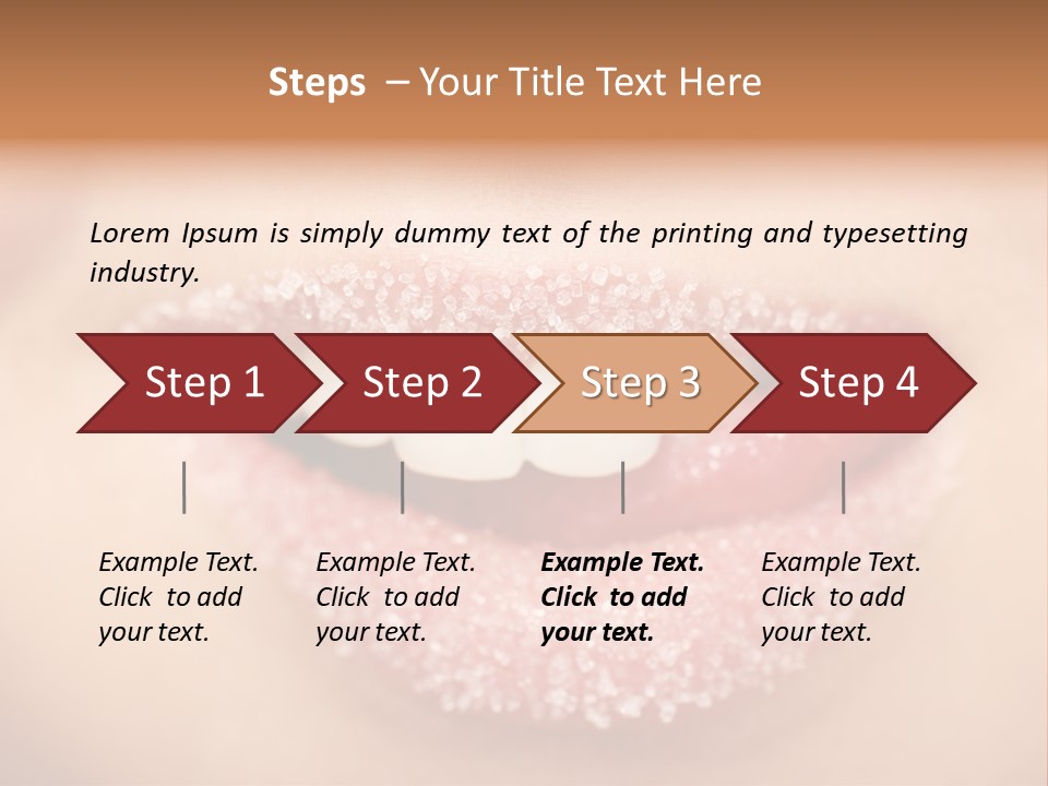 Young Glamour Model PowerPoint Template