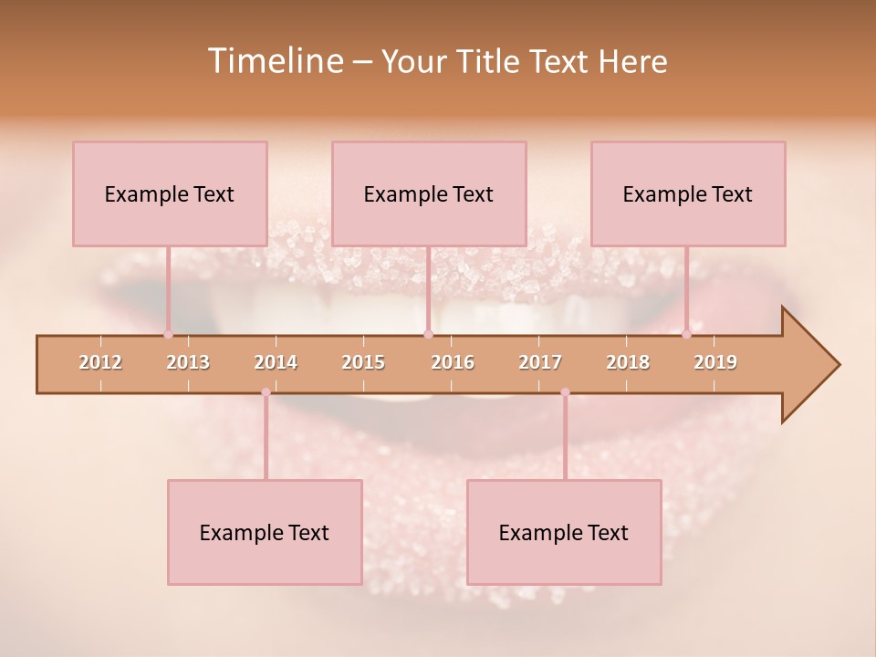 Young Glamour Model PowerPoint Template