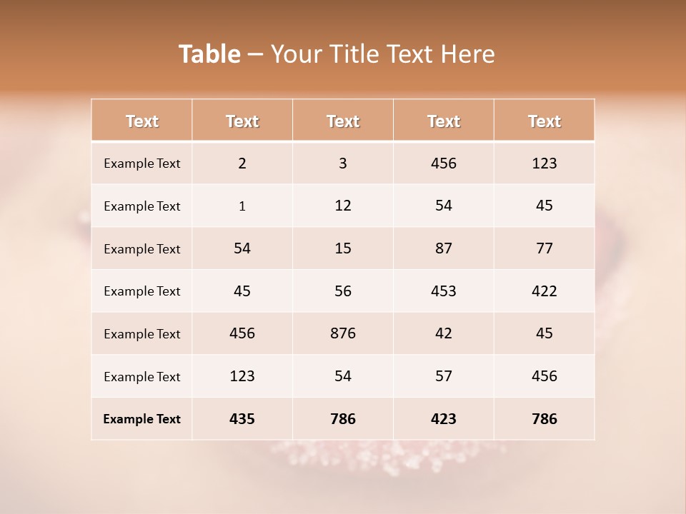 Young Glamour Model PowerPoint Template