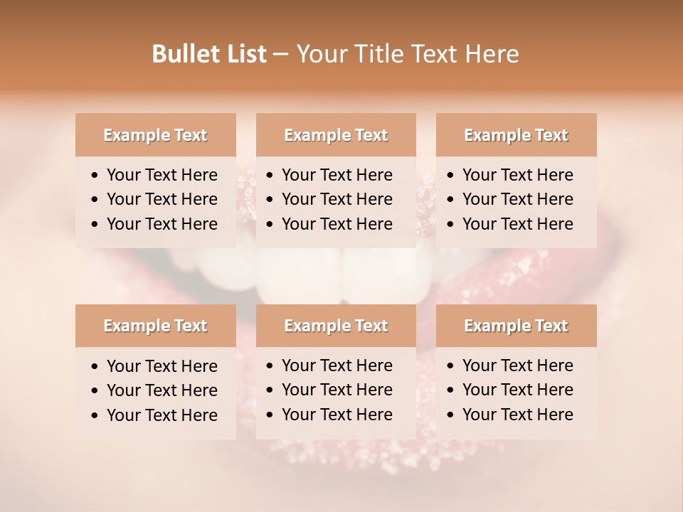 Young Glamour Model PowerPoint Template