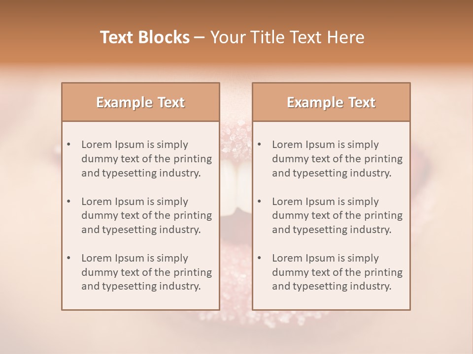 Young Glamour Model PowerPoint Template