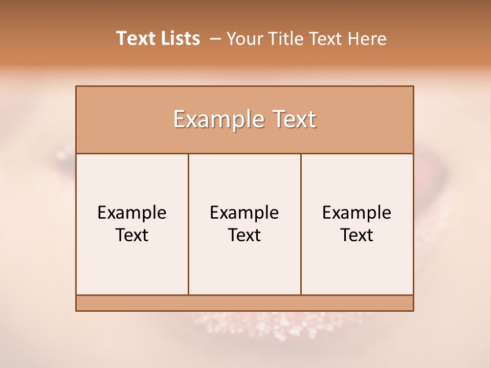 Young Glamour Model PowerPoint Template