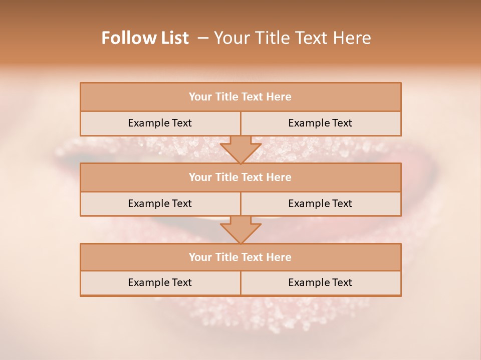 Young Glamour Model PowerPoint Template