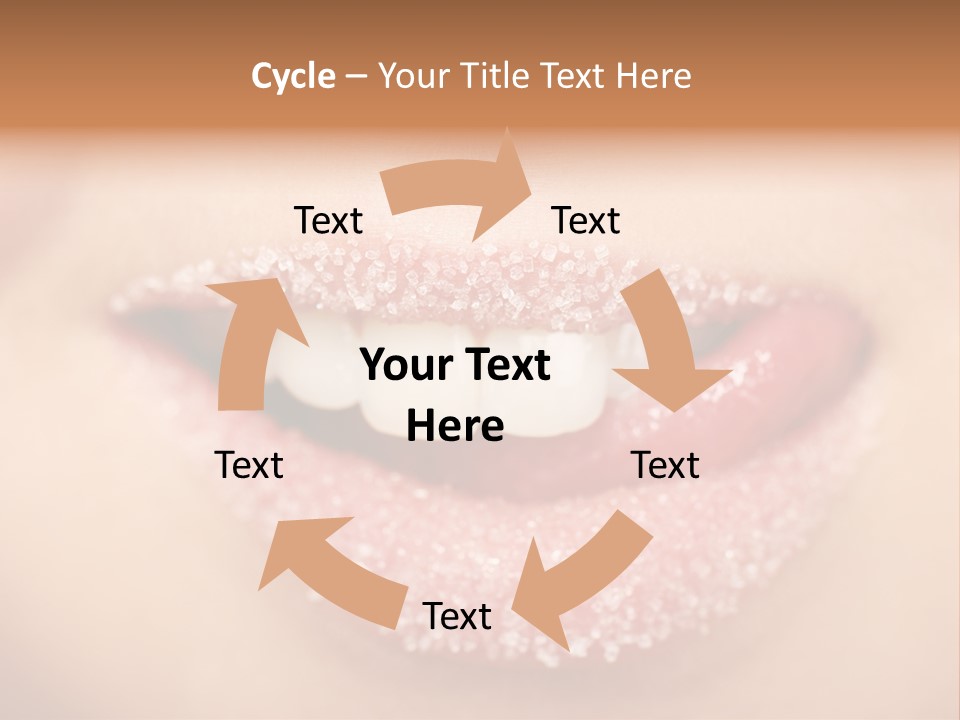 Young Glamour Model PowerPoint Template