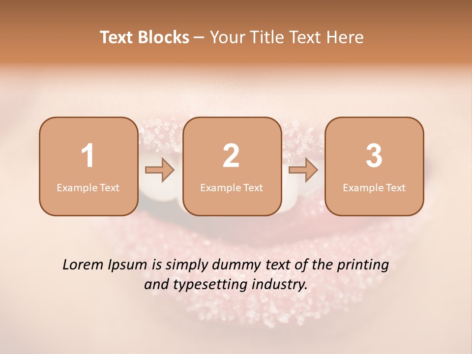 Young Glamour Model PowerPoint Template