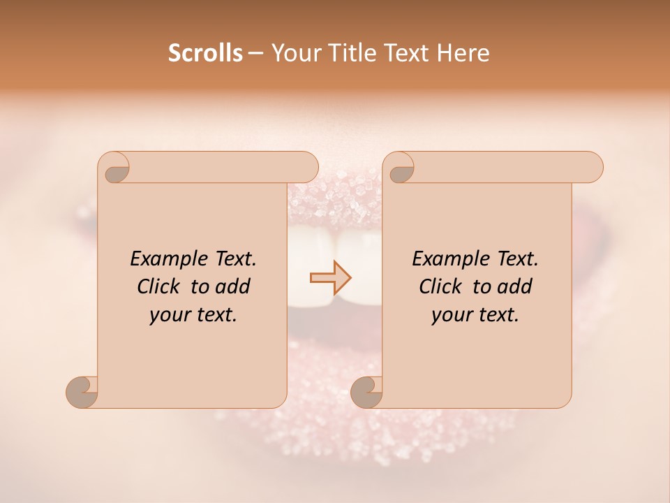 Young Glamour Model PowerPoint Template