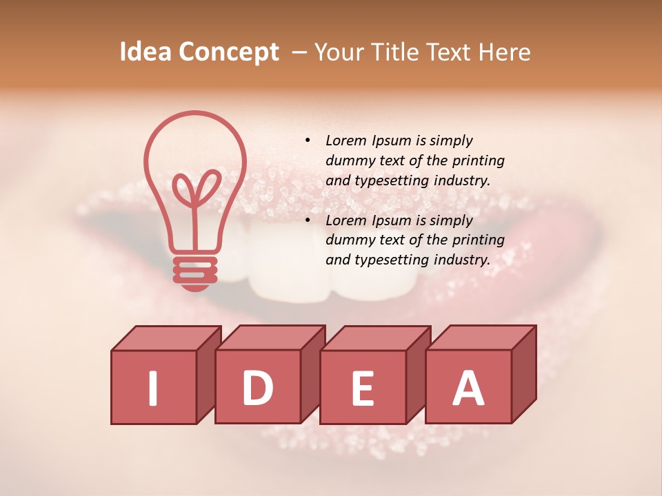 Young Glamour Model PowerPoint Template