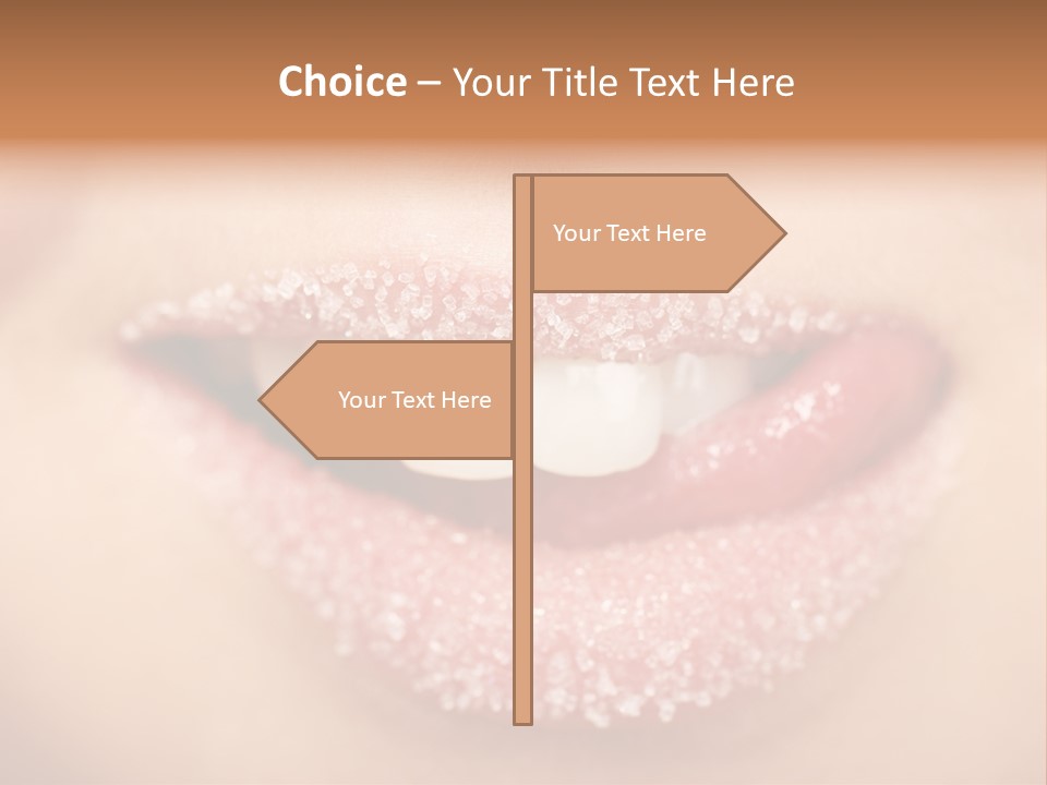 Young Glamour Model PowerPoint Template