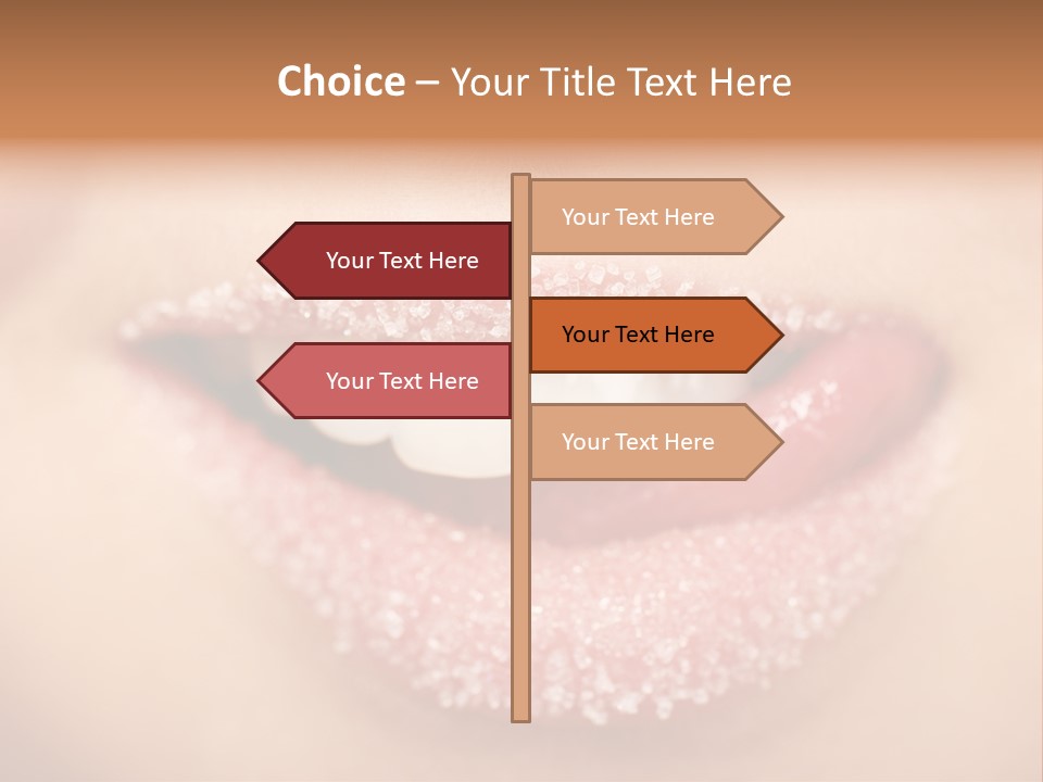 Young Glamour Model PowerPoint Template