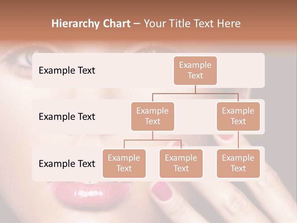 A Woman With Red And Pink Nail Polish On Her Nails PowerPoint Template