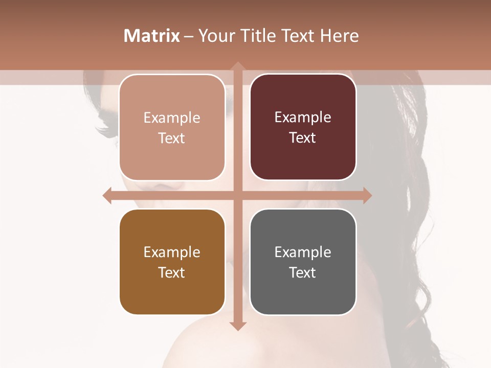 A Woman In A Black Dress Is Posing For A Picture PowerPoint Template