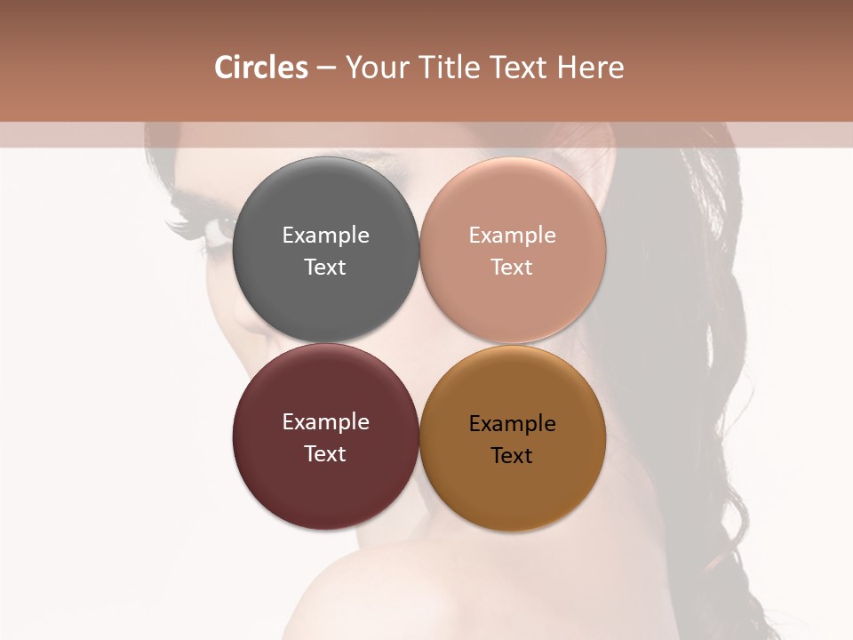 A Woman In A Black Dress Is Posing For A Picture PowerPoint Template