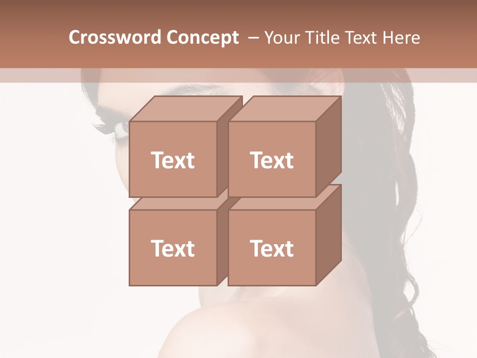 A Woman In A Black Dress Is Posing For A Picture PowerPoint Template