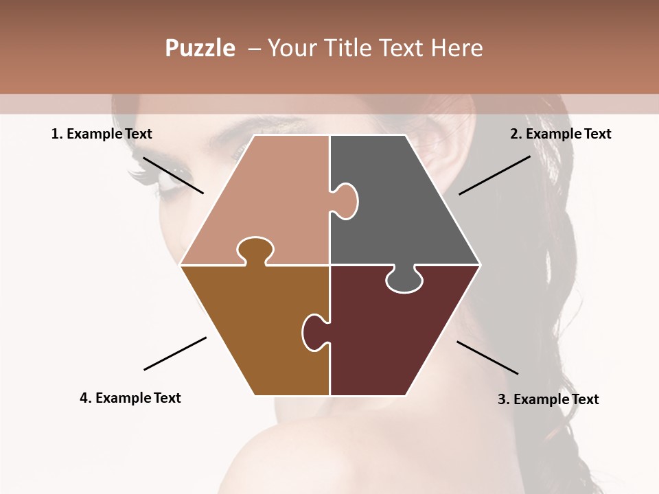 A Woman In A Black Dress Is Posing For A Picture PowerPoint Template