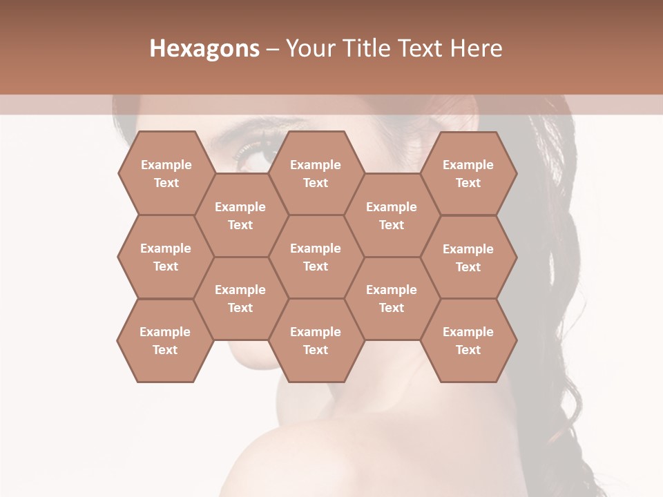 A Woman In A Black Dress Is Posing For A Picture PowerPoint Template