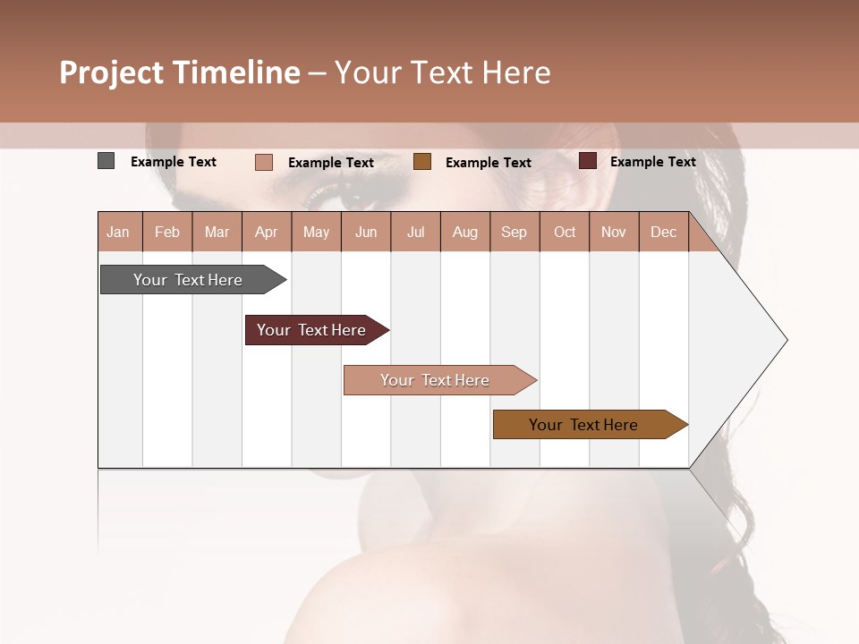 A Woman In A Black Dress Is Posing For A Picture PowerPoint Template