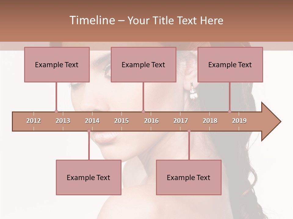 A Woman In A Black Dress Is Posing For A Picture PowerPoint Template