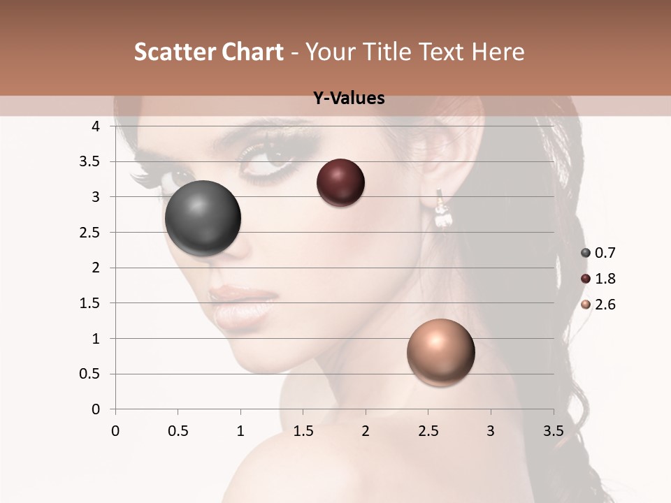 A Woman In A Black Dress Is Posing For A Picture PowerPoint Template