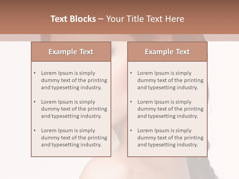 A Woman In A Black Dress Is Posing For A Picture PowerPoint Template