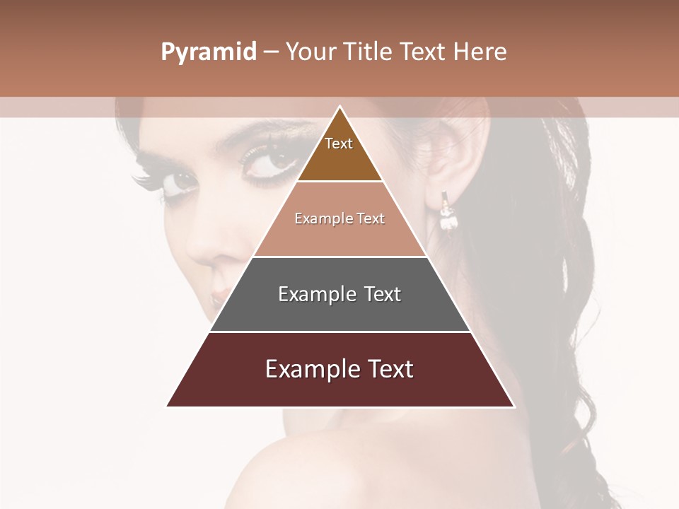 A Woman In A Black Dress Is Posing For A Picture PowerPoint Template