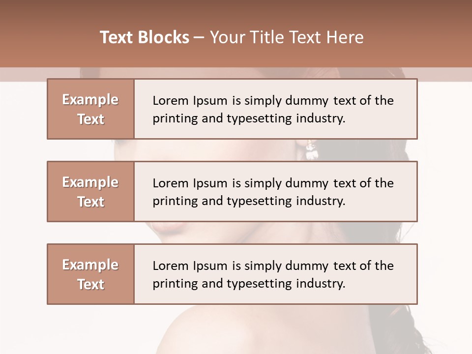 A Woman In A Black Dress Is Posing For A Picture PowerPoint Template