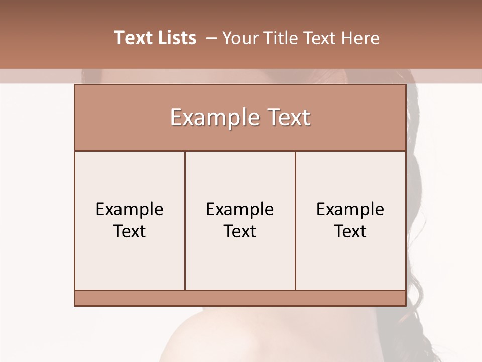 A Woman In A Black Dress Is Posing For A Picture PowerPoint Template