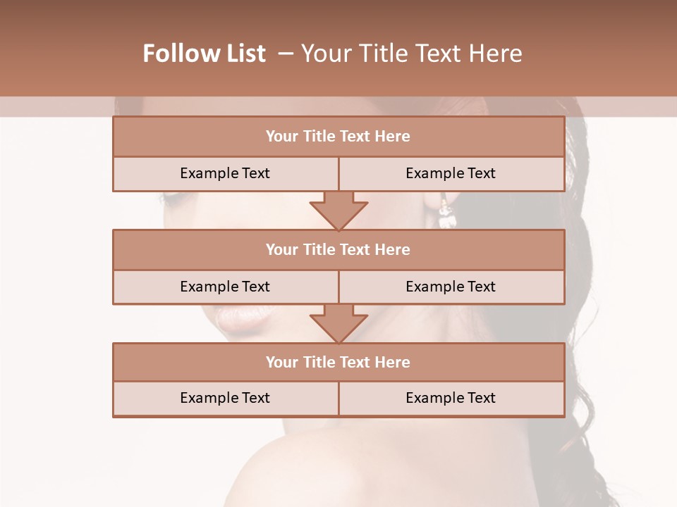 A Woman In A Black Dress Is Posing For A Picture PowerPoint Template