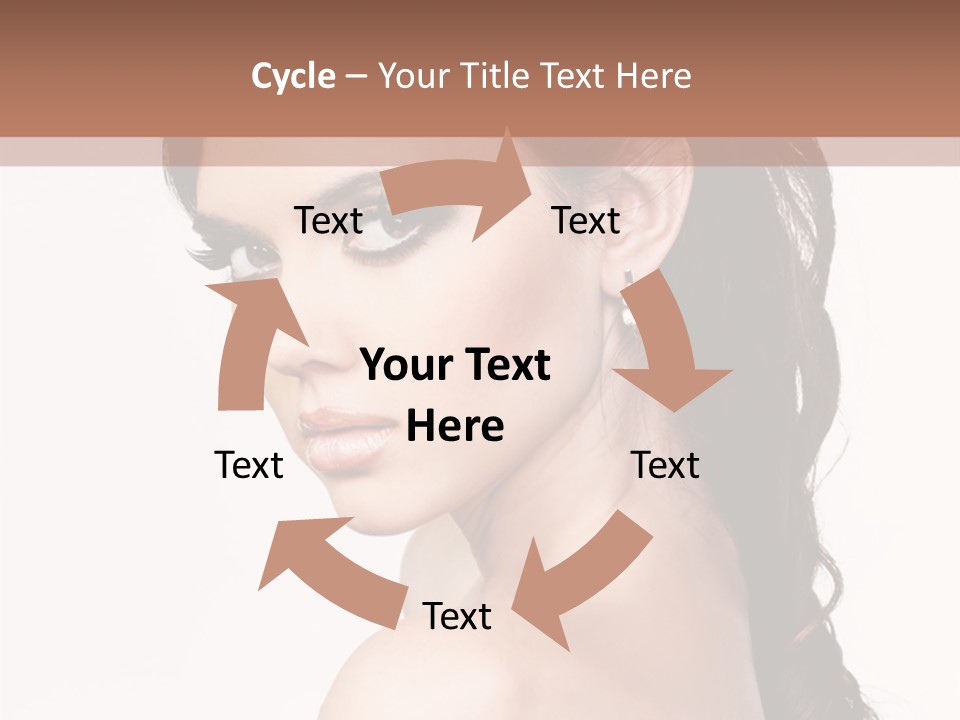 A Woman In A Black Dress Is Posing For A Picture PowerPoint Template