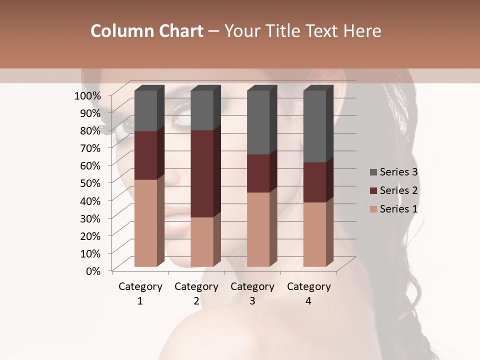 A Woman In A Black Dress Is Posing For A Picture PowerPoint Template