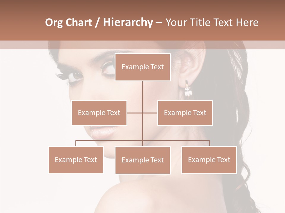 A Woman In A Black Dress Is Posing For A Picture PowerPoint Template