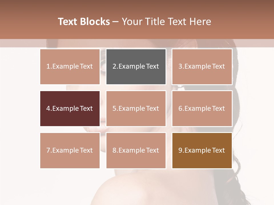 A Woman In A Black Dress Is Posing For A Picture PowerPoint Template