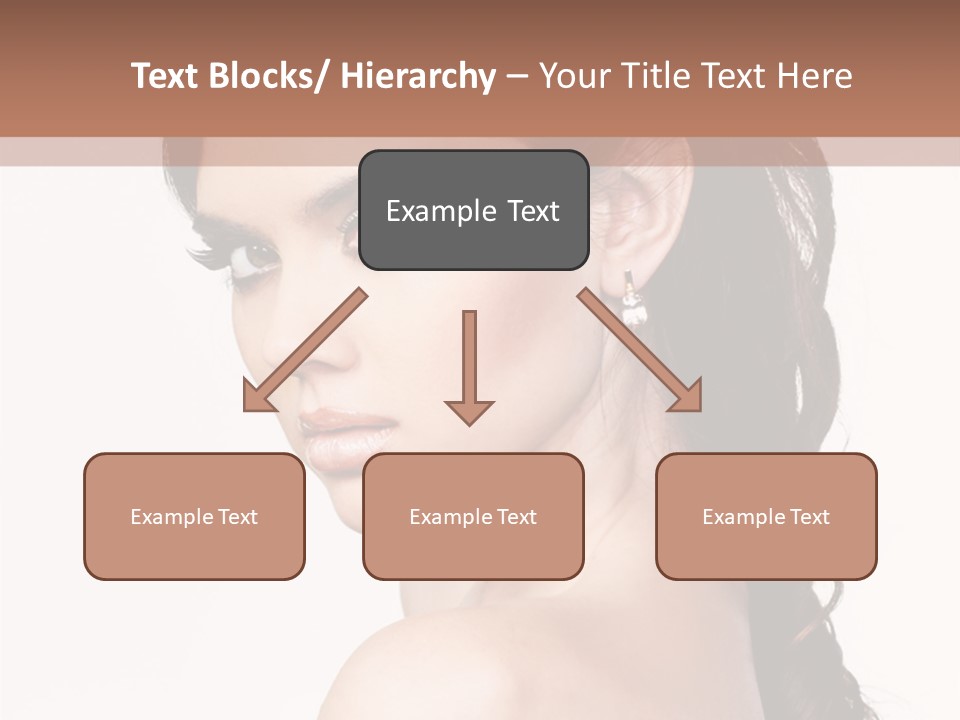 A Woman In A Black Dress Is Posing For A Picture PowerPoint Template