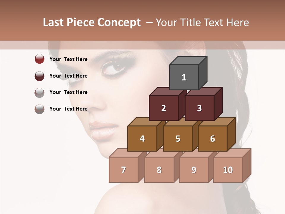 A Woman In A Black Dress Is Posing For A Picture PowerPoint Template