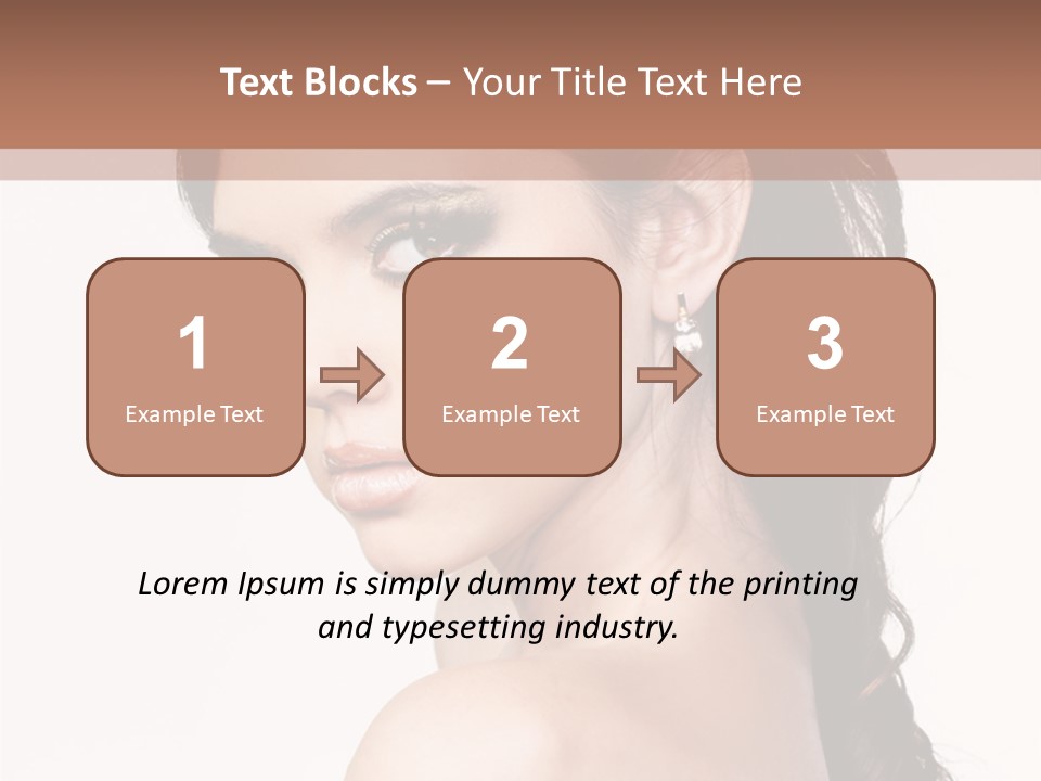 A Woman In A Black Dress Is Posing For A Picture PowerPoint Template